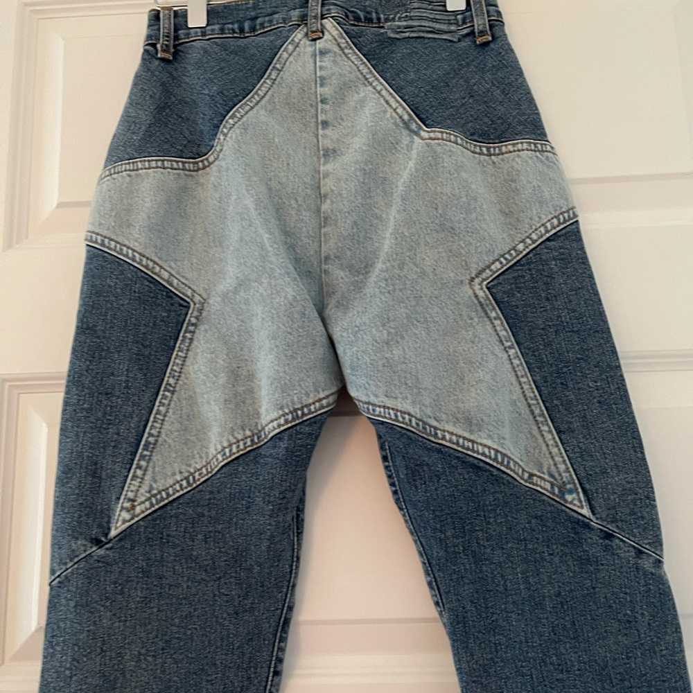 REVICE VENUS STARGAZER CROPPED JEANS (TWO-TONE)